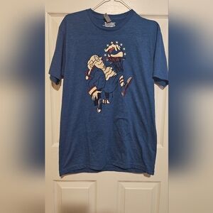 Unisex Shibe Blue Philadelphia 76ers Sixers Ben Franklin Graphic T-Shirt Sz M